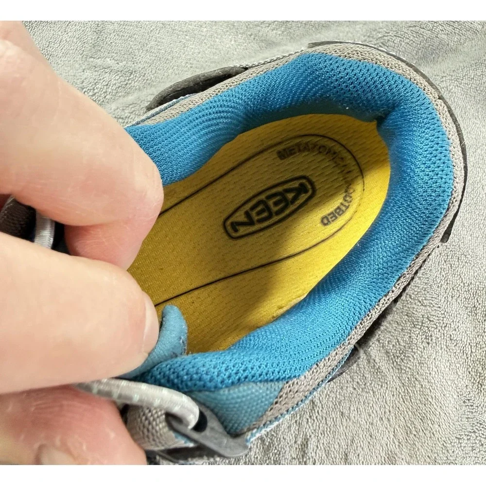 Keen Shoes Womens Size 8.5 Blue Gray ESD Slip Resistant Safety Work 1017074M‎
